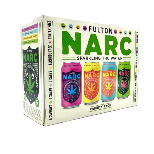 THC FULTON NARC VARIETY 10 MG THC & 5 MG THC MIXED 12pk 12oz. Cans