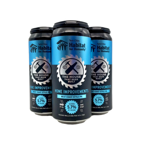 56 BREWING HOME IMPROVEMENT WEST COAST STYLE IPA COLLABORATION WITH HABITAT FOR HUMANITY 4pk 16oz. Cans
