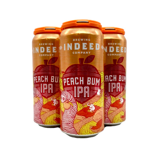 INDEED PEACH BUM IPA 4pk 16oz. Cans