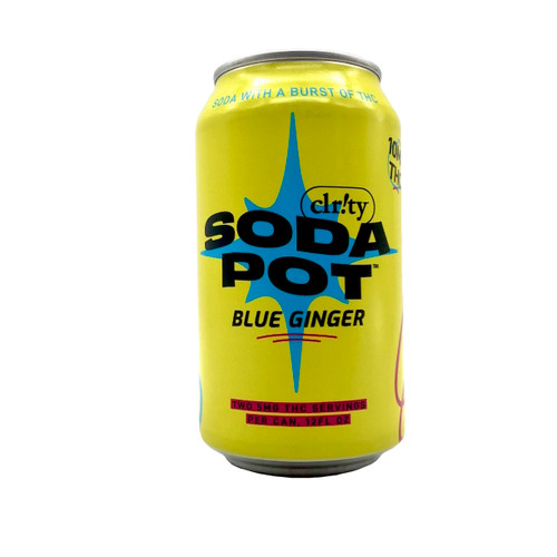THC CLARITY SODA POT BLUE GINGER 10 MG THC