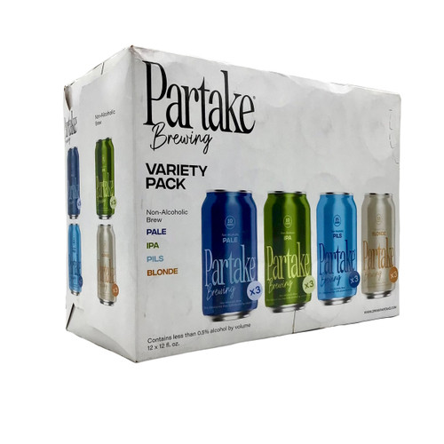 PARTAKE VARIETY NO-ALCOHOL 12pk 12oz. Cans