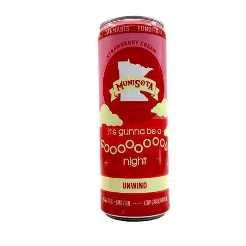 THC MUNISOTA GOOD NIGHT UNWIND STRAWBERRY CREAM 10 MG THC 2 MG CBN