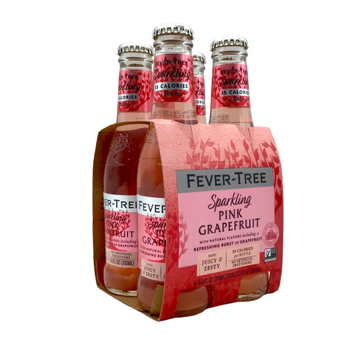 FEVER-TREE TONIC SPARKLING PINK GRAPEFRUIT 4pk 200ml Bottles