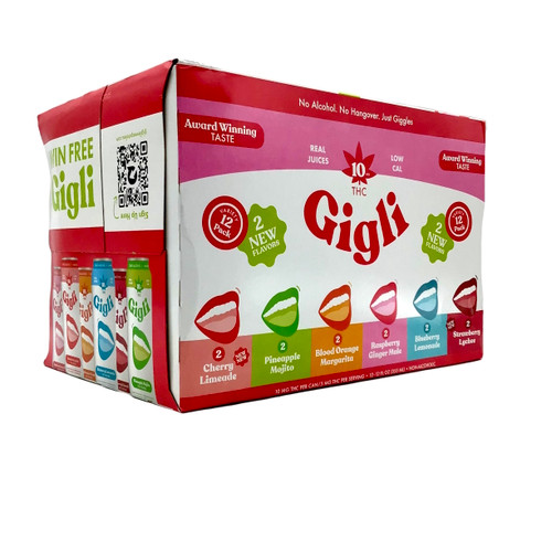 THC GIGLI VARIETY PACK 10 MG THC 12pk 12oz. Cans