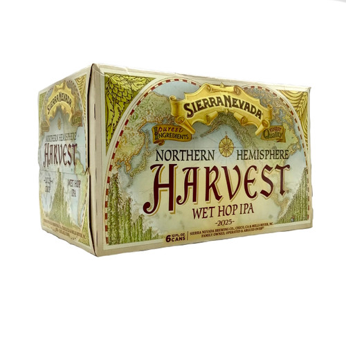 SIERRA NEVADA NORTHERN HEMISPHERE HARVEST WET HOP IPA 6pk 12oz. Cans