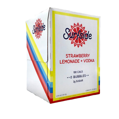 SURFSIDE STRAWBERRY LEMONADE & VODKA 4pk 12oz. Cans