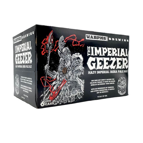 WARPIGS IMPERIAL GEEZER HAZY IMPERIAL INDIA PALE ALE 6pk 12oz. Cans