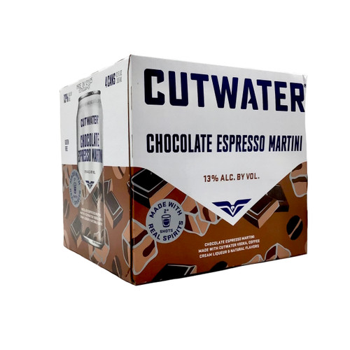 CUTWATER CHOCOLATE ESPRESSO MARTINI 4pk 12oz. Cans