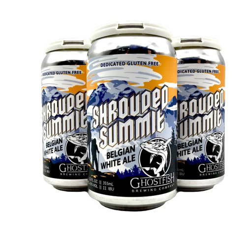 GHOSTFISH SHROUDED SUMMIT BELGIAN WHITE ALE GLUTEN FREE 4pk 12oz. Cans