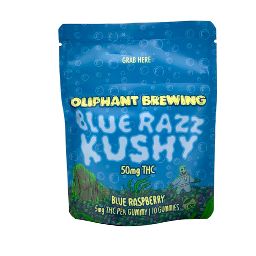 THC OLIPHANT BLUE RAZZ KUSHY GUMMY 5 MG THC