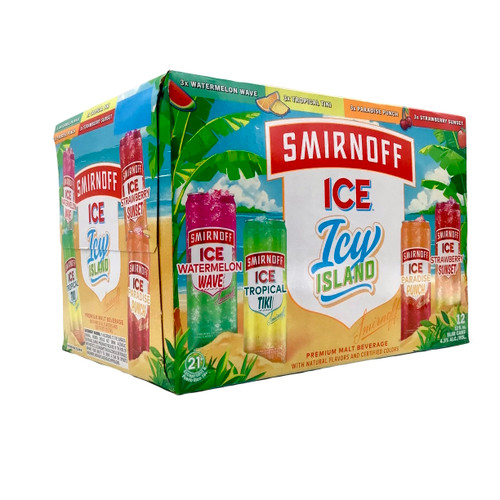 SMIRNOFF ICE ICY ISLAND 12pk 12oz. Cans