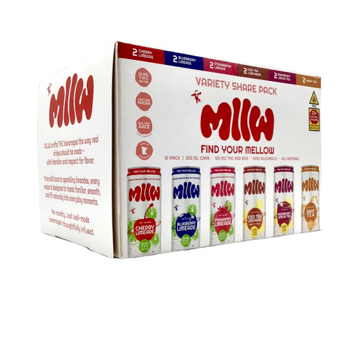 THC MLLW VARIETY PACK 10 MG THC 12pk 12oz. Cans