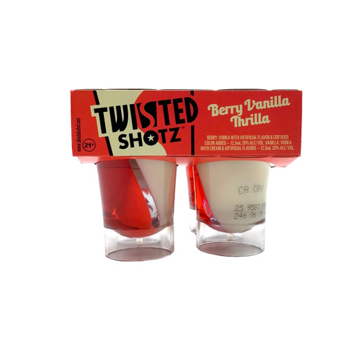 TWISTED SHOTZ BERRY VANILLA THRILLA 4 PACK