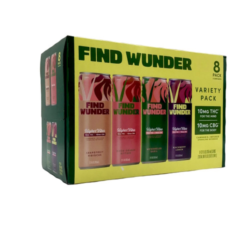 THC FIND WONDER VARIETY 10 MG THC 10 MG CBG 8pk 12oz. Cans