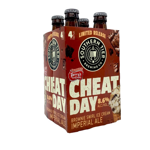 SOUTHERN TIER CHEAT DAY BROWNIE SWIRL ICE CREAM IMPERIAL ALE 4pk 12oz. Bottles