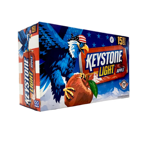 KEYSTONE LIGHT APPLE 15pk 12oz. Cans