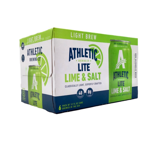 ATHLETIC LIME & SALT NO-ALCOHOL 6pk 12oz. Cans