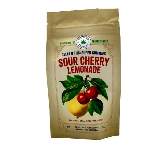 THC HARRIET GROVE SOUR CHERRY LEMONADE 5 MG THC 25 MG CBD 7.5 MG CBG