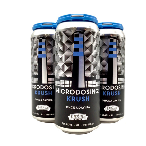 BLACKSTACK MICRODOSING KRUSH ONCE A DAY IPA 4pk 16oz. Cans
