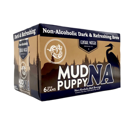 CENTRAL WATERS BREWING MUDPUPPY PORTER NO ALCOHOL 6pk 12oz. Cans