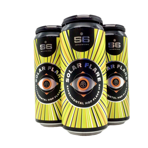 56 BREWING SOLAR FLARE EXPERIMENTAL HOP FLAKE IPA 4pk 16oz. Cans