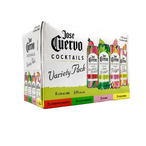 CUERVO SPARKLING COCKTAILS VARIETY 8pk 12oz. Cans