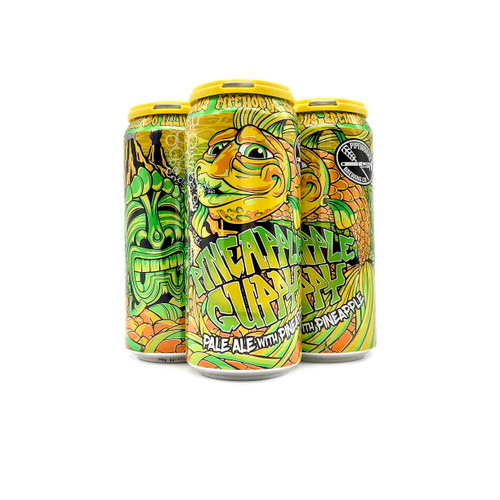PIPEWORKS PINEAPPLE GUPPY PALE ALE WITH PINEAPPLE 4pk 16oz. Cans