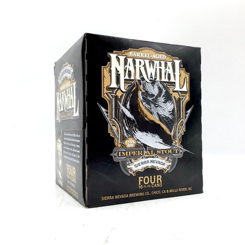 SIERRA NEVADA BARREL AGED NARWHAL 4pk 16oz. Cans