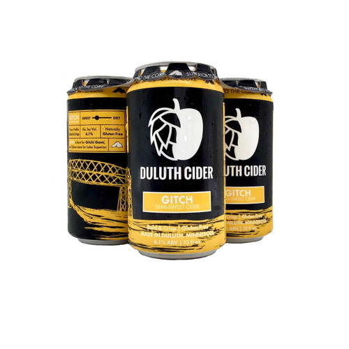 DULUTH CIDER GITCH SEMI SWEET CIDER 4pk 12oz. Cans