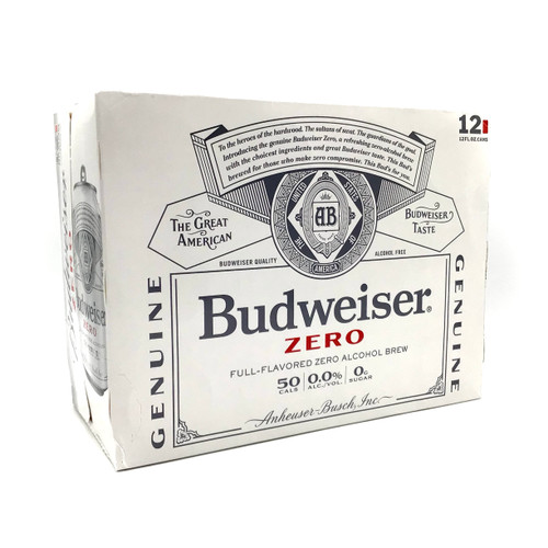 BUDWEISER ZERO 12pk 12oz. Cans