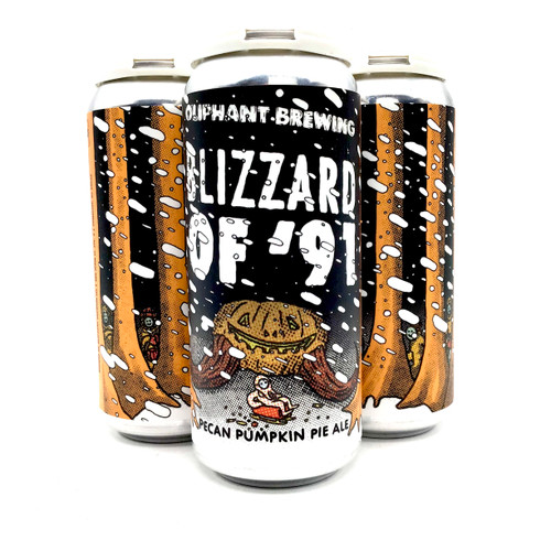 OLIPHANT BLIZZARD OF 91' BROWN ALE WITH SPICES, LACTOSE, PECAN 4pk 16oz. Cans