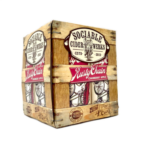 SOCIABLE CIDER WERKS RUSTY CHAIN 4pk 16oz. Cans