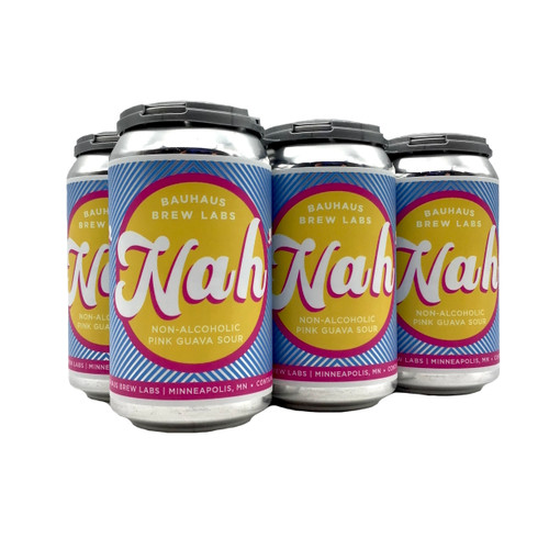 BAUHAUS NAH NON-ALCOHOLIC PINK GUAVA SOUR 6pk 12oz. Cans