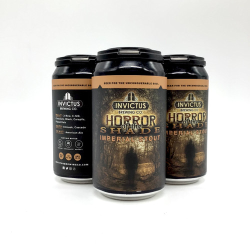 INVICTUS HORROR OF THE SHADE IMPERIAL STOUT 4pk 12oz. Cans