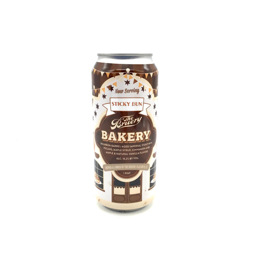 BRUERY BAKERY STICKY BUN BOURBON BARREL-AGED IMPERIAL STOUT WITH PECANS, MAPLE SYRUP, CINNAMON AND MAPLE 500ml