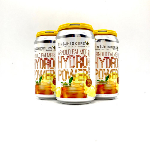 TIN WHISKERS ARNOLD PALMER HYDRO POWER HARD SELTZER WITH TEA AND LEMONADE 4pk 12oz. Cans