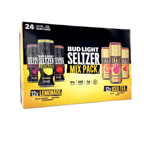 BUD LIGHT SELTZER LEMONADE & ICED TEA VARIETY 24pk 12oz. Cans