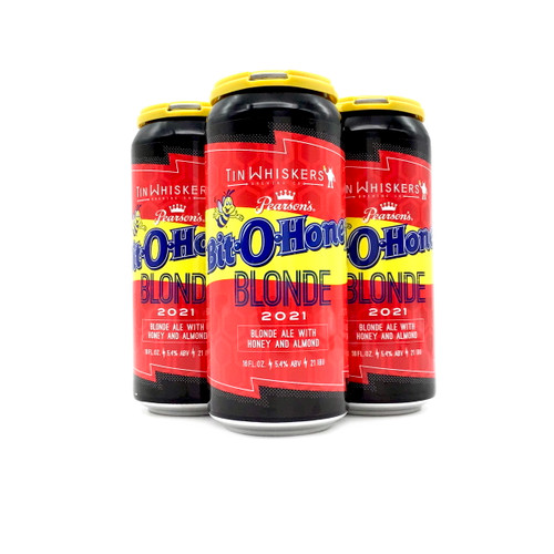 TIN WHISKERS BIT O HONEY BLONDE 4pk 16oz. Cans
