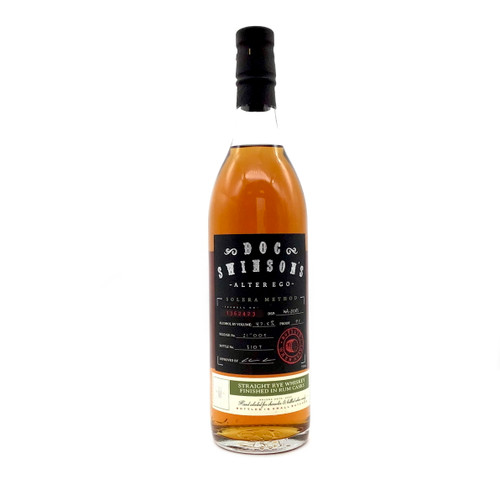 DOC SWINSONS ALTER EGO STRAIGHT RYE WHISKEY FINISHED IN RUM CASKS 750ml