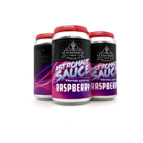 STACKED DECK ASTRONAUT SAUCE  RASPBERRY 4pk 12oz. Cans