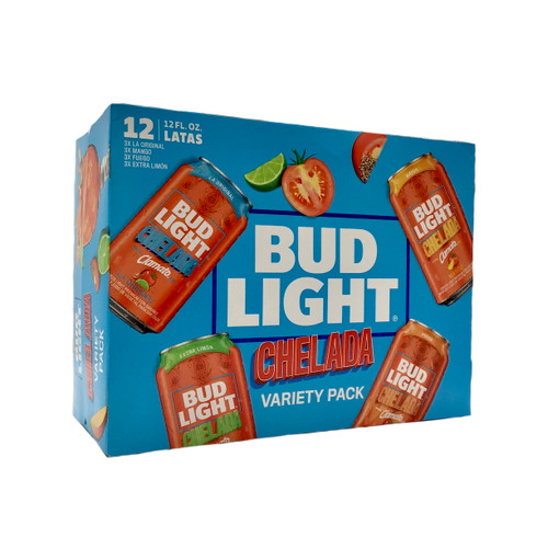 BUD LT CHELADA  VARIETY 12pk 12oz. Cans