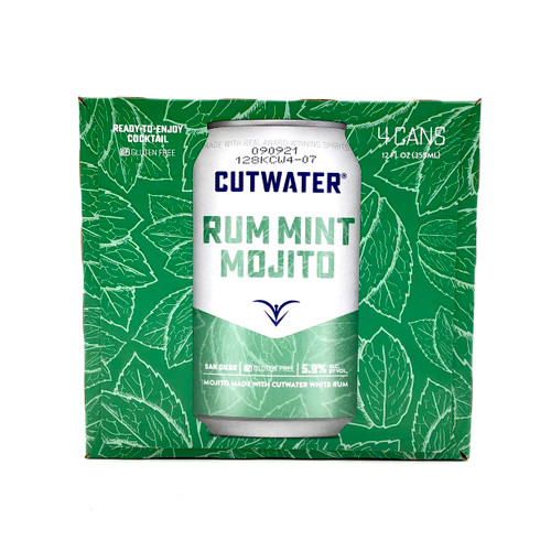 CUTWATER RUM MINT MOJITO 4pk 12oz. Cans