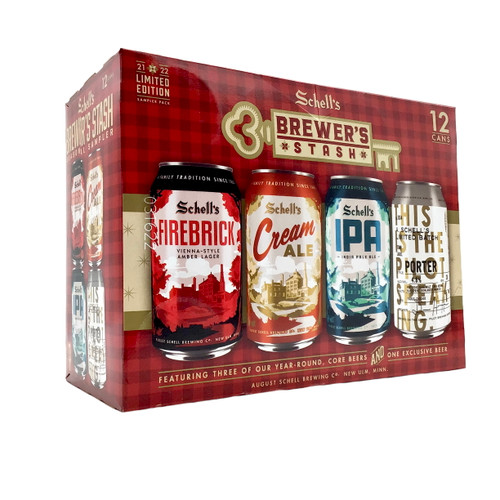SCHELLS BREWER'S SAMPLER 12pk 12oz. Cans