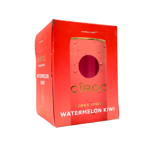 CIROC WATERMELON KIWI VODKA SPRITZ 4pk 12oz. Cans