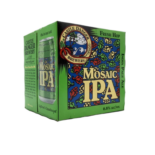 CASTLE DANGER MOSAIC IPA 4pk 12oz. Cans