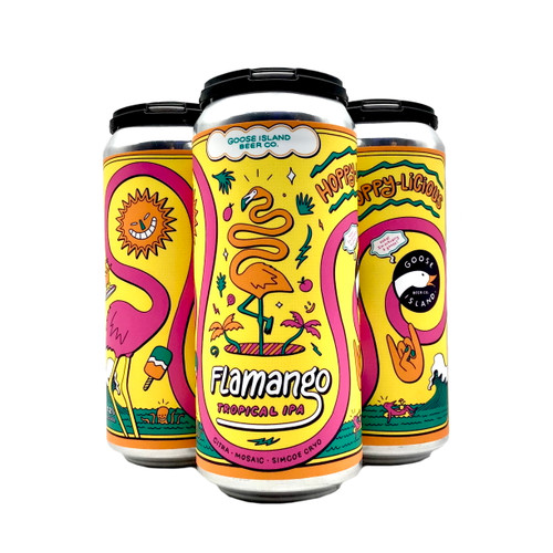 GOOSE ISLAND FLAMANGO TROPICAL IPA 4pk 16oz. Cans