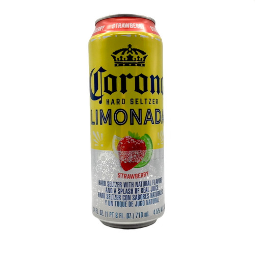 CORONA LIMONADA STRAWBERRY 24oz. Can