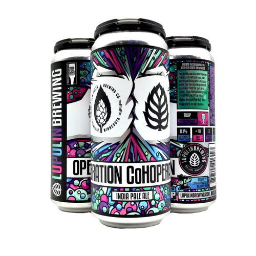 LUPULIN OPERATION COHOPERATION INDIA PALA ALE COLLABORATION WITH ELM CREEK BREWING 4pk 16oz. Cans