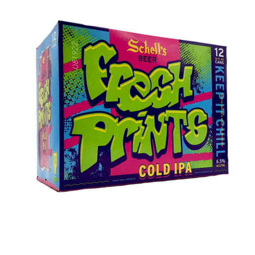 SCHELLS FRESH PRINTS COLD IPA 12pk 12oz. Cans
