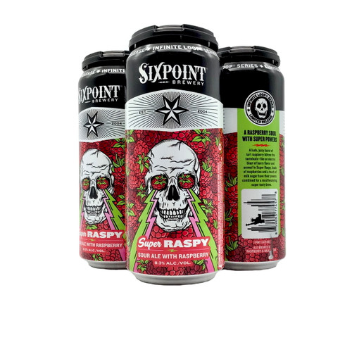 SIXPOINT SUPER PINEAPPLE RESIN HAZY DIPA WITH PINEAPPLE 4pk 16oz. Cans